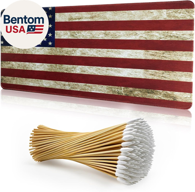 #ad 24quot;X12quot; Thick Gun Cleaning Mat with 200PCS 6quot; Swabs Gun Mat for Firearm Clean $19.14