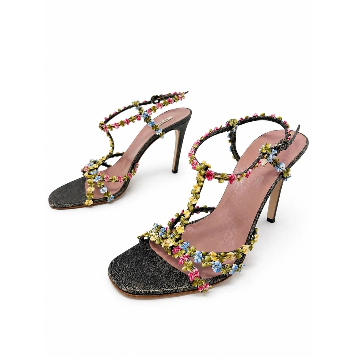 MIU MIU Women's Floral Heels for sale - eBay