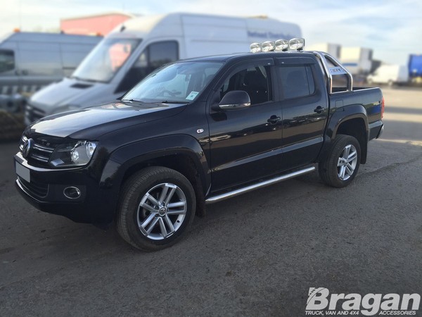 Rollbar + Jumbo Spot FüR Volkswagen Amarok 2010 - 2016 Poliertes Edelstahl-image