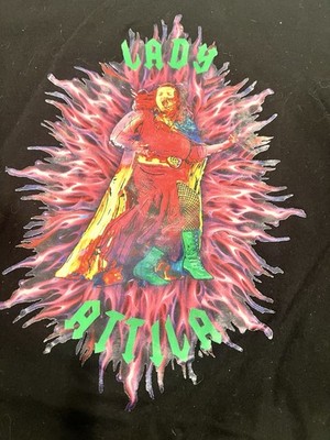 LADY ATTILA Air Guitar France T-shirt XL Tee Black MastAIRclass