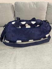 Roxy Duffle Bag Blue & White Travel Size