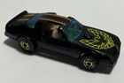 Vintage Hot Wheels 1977 Black Trans Am Malaysia Gold Rims Nice