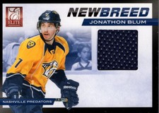 2011-12 Elite New Breed Materials #25 Jonathon Blum Jersey - HKY