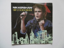 Nik Kershaw Autogramm signed 18x18 cm Single "I Won´T Let The Sun Go Down On Me"