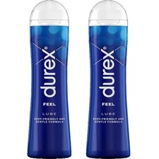 Image of Durex Originals Play Feel Lubricant 2 Bottles (100ml) Condom Friendly