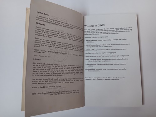 Commodore 64C GEOS Users Guide Version 1.2 Second Printing - Paperback - Photo 4/10