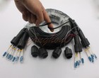 150M LC-LC UPC SM TPU Field Armored Fiber Cable 8 Strand Fiber Optic Patch Cord