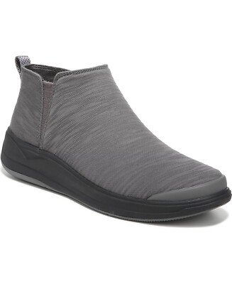 Bzees Tempo Women Gray Boots Shoes Slip On Comfort Sneakers Stretch Boot Sz 6