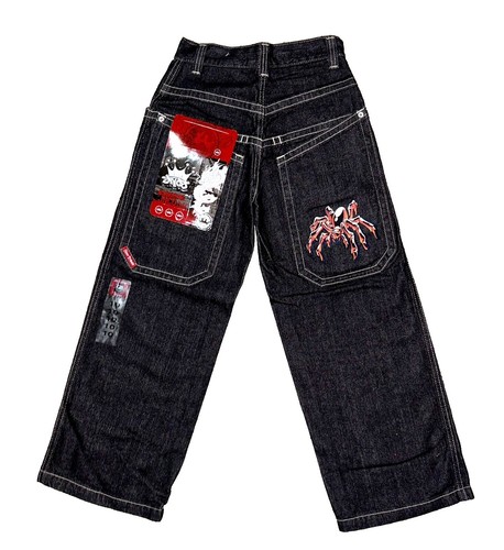 ALAB jeans バギーデニム w36 sk8 jnco似 値下げ可能 Hedz Up Jeans Men's 36x33 Skater 100% Cotton Baggy Blue JNCO Style