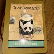 Anheuser Busch Budweiser Endangered Species Series Giant Panda Beer Stein 1995