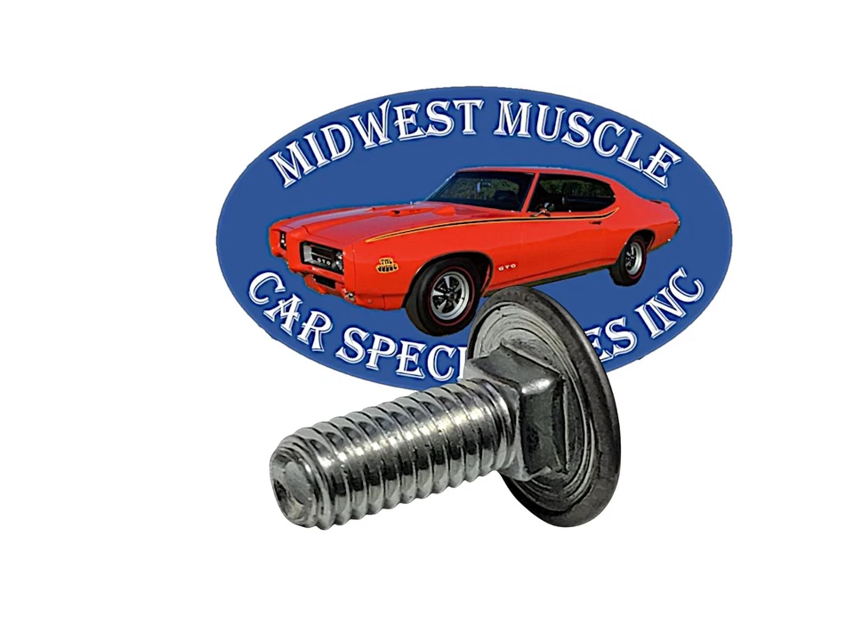 Pernos de parachoques delanteros traseros con tapa de acero inoxidable de 5/16-18x7/8" para Chrysler L Foto 3 de 4