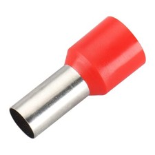 50 PCS AWG 4/25mm Wire Copper Crimp Connector Insulated Ferrule Pin Red