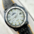 Vtg Timex Expedition Watch Women 30mm Silver Tone Black Date Indiglo New Battery