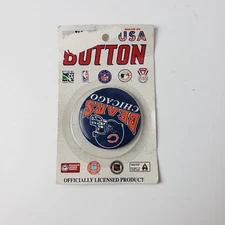 VINTAGE TAG EXPRESS NFL FOOTBALL CHICAGO BEARS TEAM LOGO BUTTON PIN
