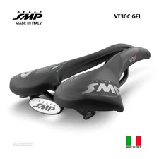 Selle SMP VT30C GEL Saddle : VELVET TOUCH BLACK - MADE IN iTALY! 