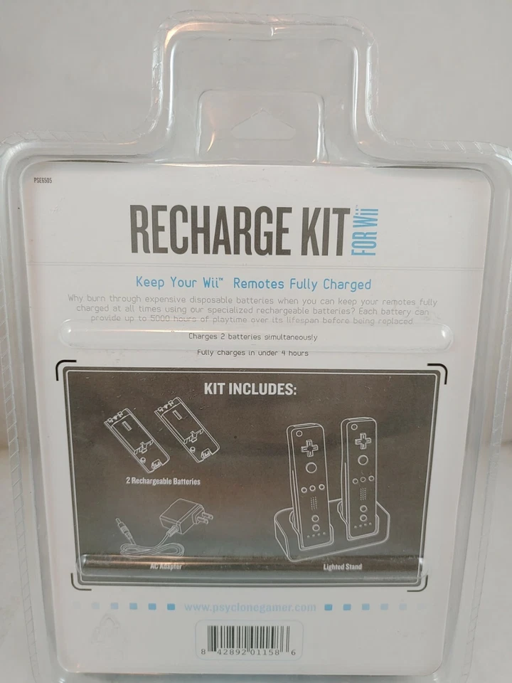 PSYCLONE WII RECHARGE STATION IN BOX CHARGING DOCK STATION w/ 2-BATTERIES NEW - Image 2 of 4