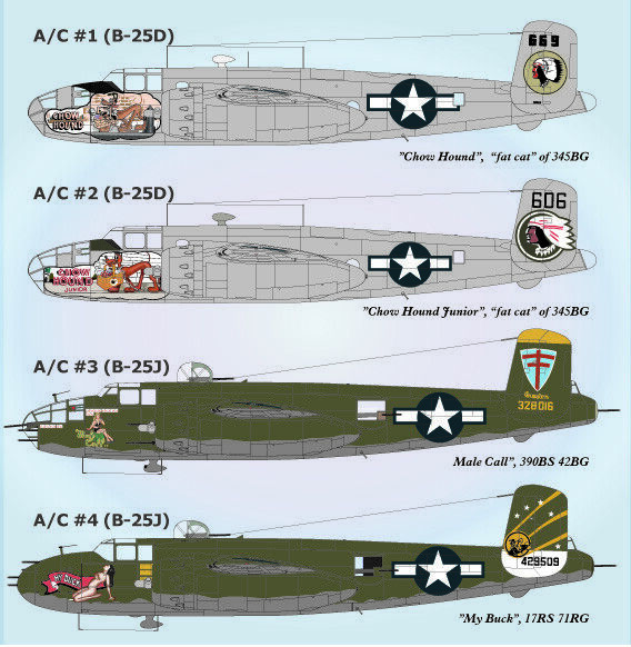 Lifelike 1/72 decal NA B-25 Mitchell Pt 3 for Airfix B-25C/D & HSG B-25J -72-041 Lifelike 1/72 decal NA B-25 Mitchell Pt 3 for Airfix B-25C/D & HSG B-25J -72-041