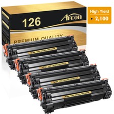 4PK Black CRG126 Toner Cartridge Fit for Canon 126 ImageClass LBP6200d LBP6230dw