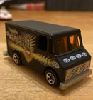 Vintage HOT WHEELS GRAVE RAVE BLACK VAN / TRUCK 1986 Gothic Skull Rare Occult ++