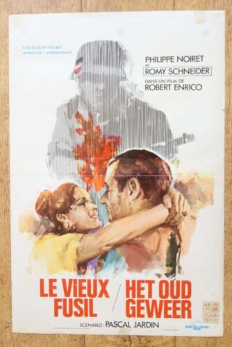 VIEUX FUSIL Romy Schneider WW2 guerre affiche cinema belge originale '72 - Photo 1/4