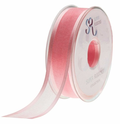 Satin Edge Organza Ribbon~Double Faced~Various Widths, Colours~PER METER - Picture 15 of 26