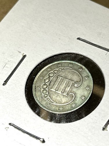 1851 Three Cent Silver Coin, Very Nice Condition ML - Picture 10 of 10