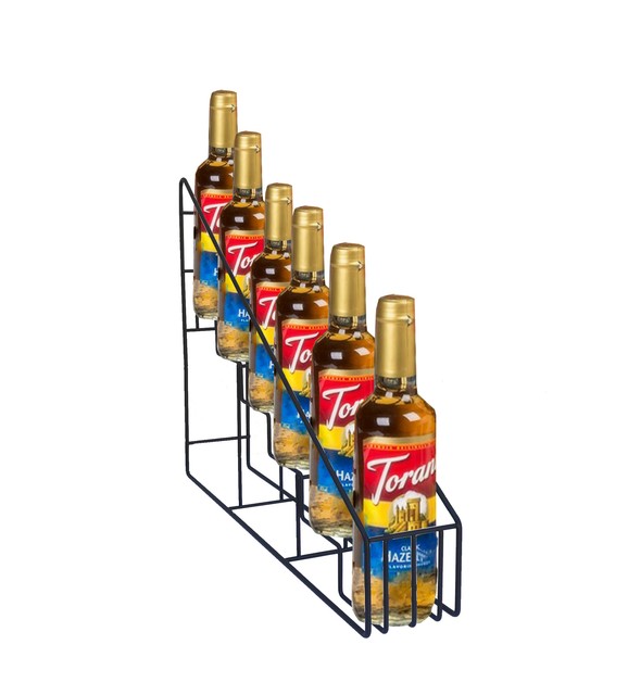 Coffee Mate 3 Bottle Creamer Syrup Storage Holder Wire Rack Display