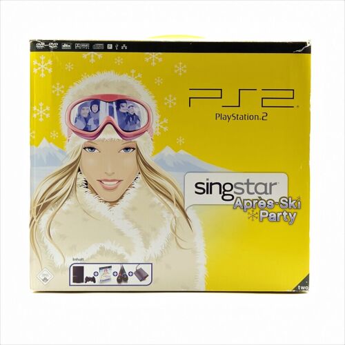 Playstation 2 Console: PS2 Singstar Apres Ski Party Bundle Set - Console Original Packaging - Picture 1 of 24