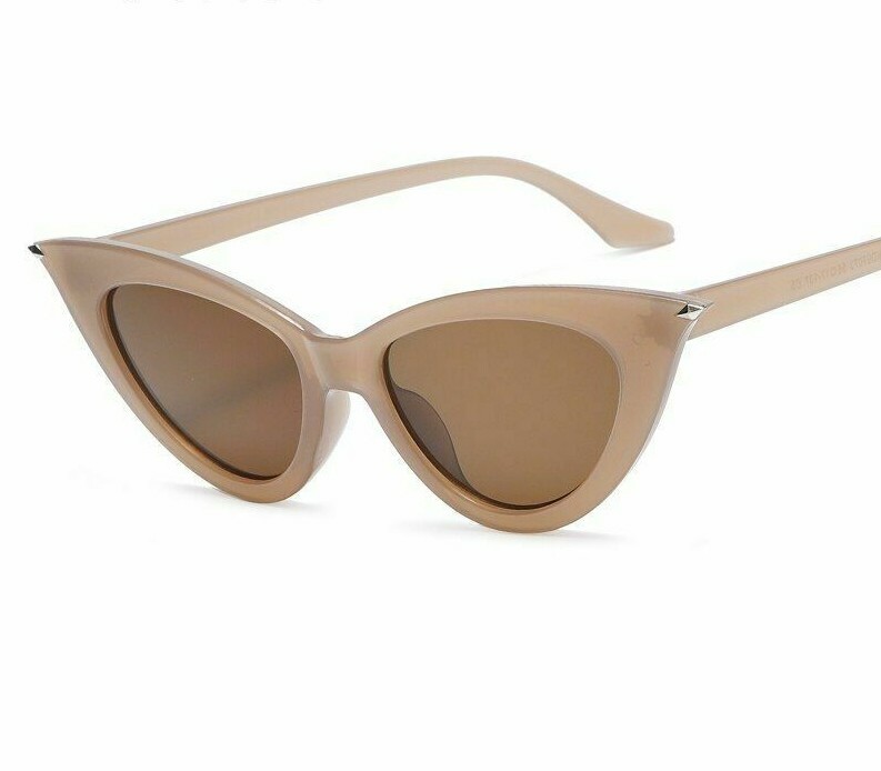 Women Cat Eye Sunglasses Retro Cateye UV400 Trend Vintage Small Sun Glasses-image