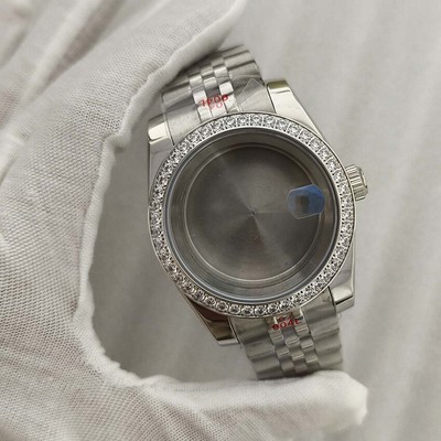 36mm / 39mm Saphir Glas Uhren Gehäuse-Uhren Armband für NH35/NH36/4R/7S Uhrwerk