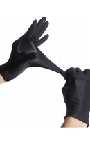Black Nitrile Gloves Powder  Latex Free 100 Pack
