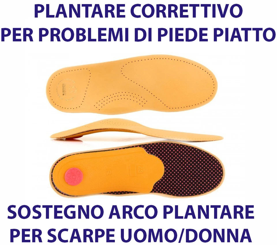 TACCO PLANTARE DA SCARPE ORTOPEDICO PER CORREZIONE PIEDE PIATTO SOSTEGNO ARCOPLANTARE