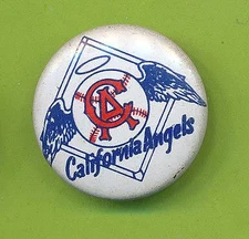 1965-1970 Creative Products  7/8" Pin - California Angels   bx