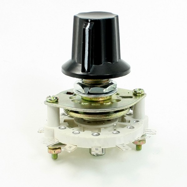 Uxcell Plastic Knob 2p5t 2 Poles 5 Position Band Channel