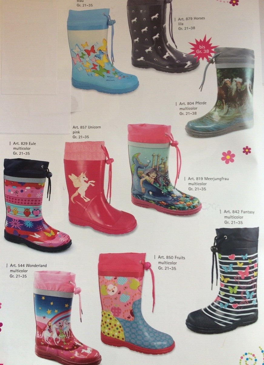Beck Mädchen Kinder Baby Regen Matsch Stiefel Gummistiefel Gr 21