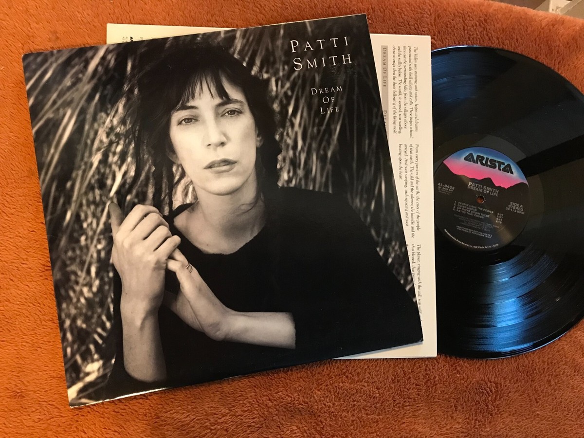 PATTI SMITH dream of life lp 1988 arista original vinyl nm