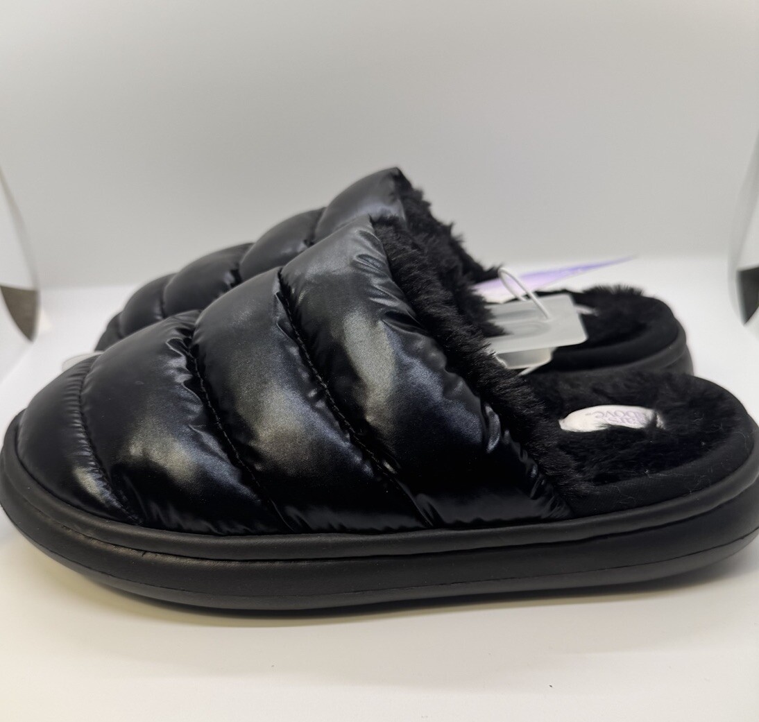 SAOLA Suola rigida in pelliccia sintetica nera con puffer Stars Above taglia 5 6