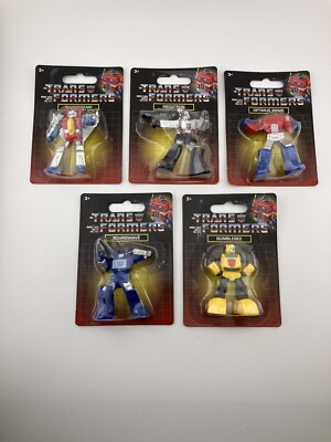 Transformers 2'' Minis Set of 5 -Megatron Soundwave Starscream Bumblebee Optimus