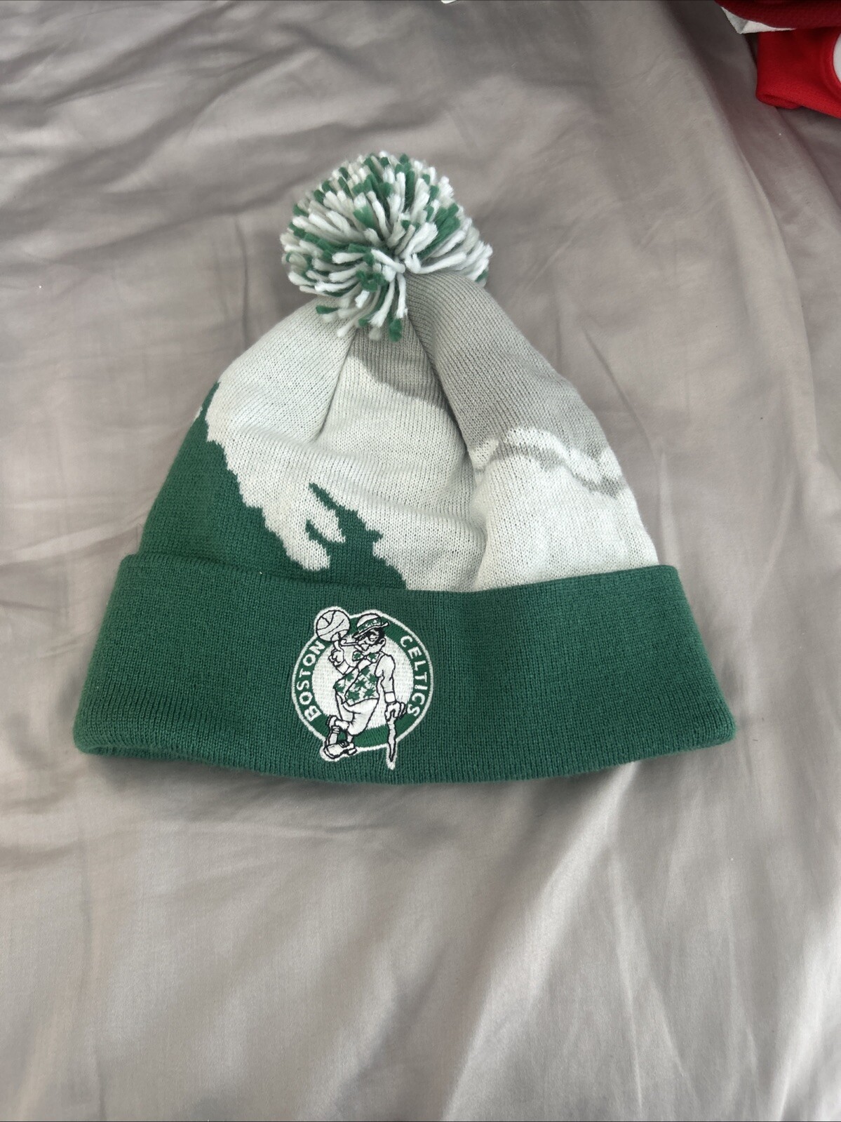 Beanie Boston Celtics Hats Puff Winter Knit Hat Cap Toboggan USA New Era Caps-image