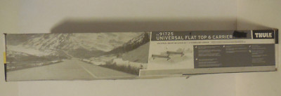 Thule 91725 Universal Rooftop Ski and Snowboard Rack Carrier Flat Top New In Box