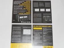 McIntosh MC2205 Amplifier Brochure 4 pages, Specs, Info, Articles