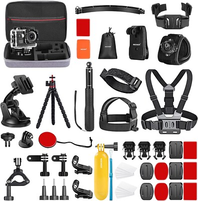 Neewer 50 in 1 Action Kamera Zubehör für GoPro Hero 8 7 6 5 inkl. Action Kamera