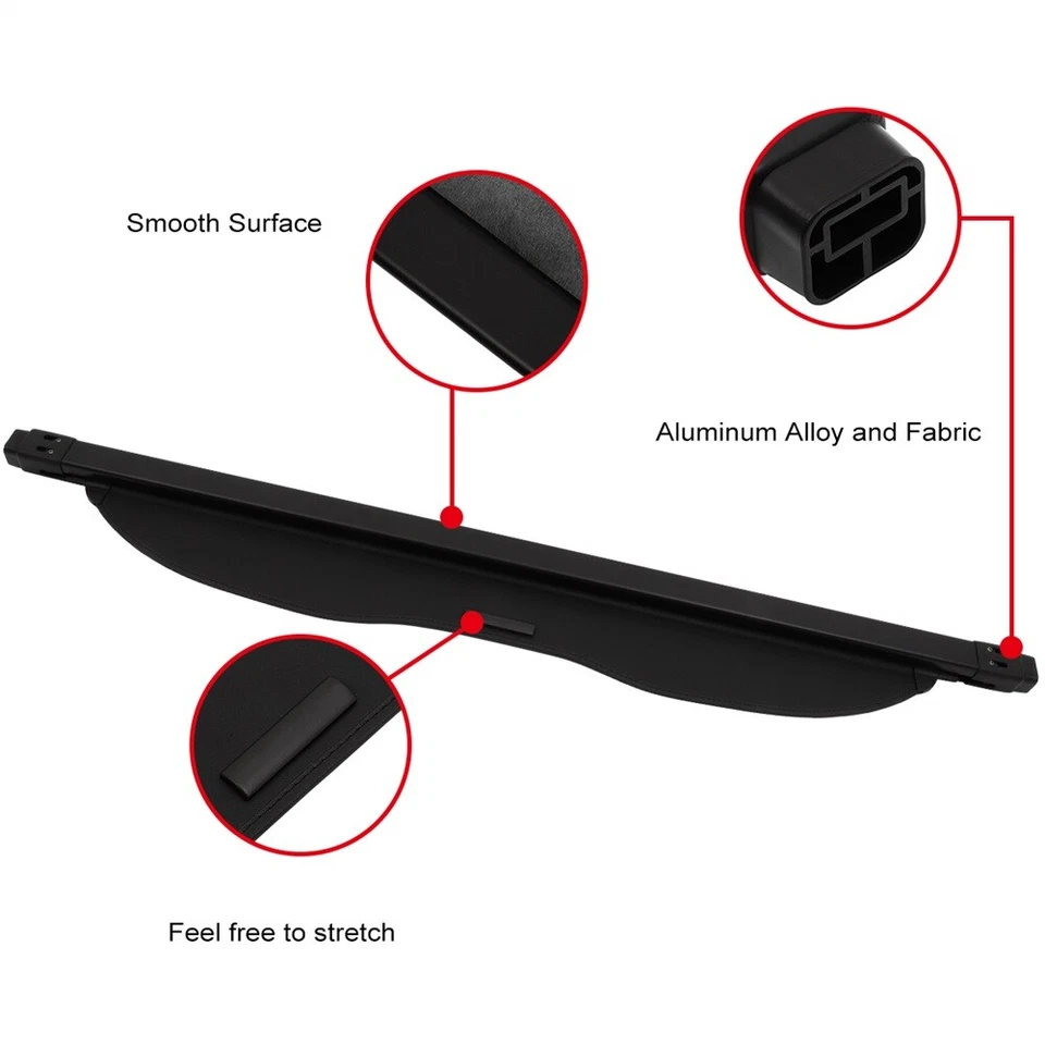 For Subaru Outback 2010 2011-2014 Tonneau Privacy Shield Cargo Cover Retractable - Imagem 3 de 4