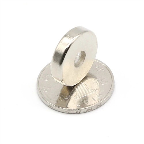 1PCS N52 Neodymium Magnets Countersunk Ring Hole 5mm Rare Earth Strong Magnet - Picture 4 of 12