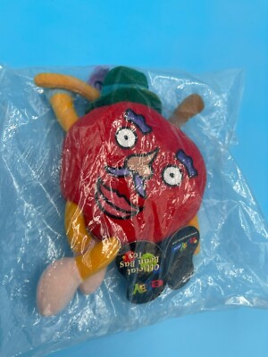 Mr. Apple eBay Official Bean Bag Toy Plush Apple SEALED 1999 FREE SHIPING!