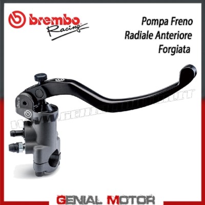 Front Radial Brake Pump Brembo Racing PR 19x20 - Forged - Long Lever