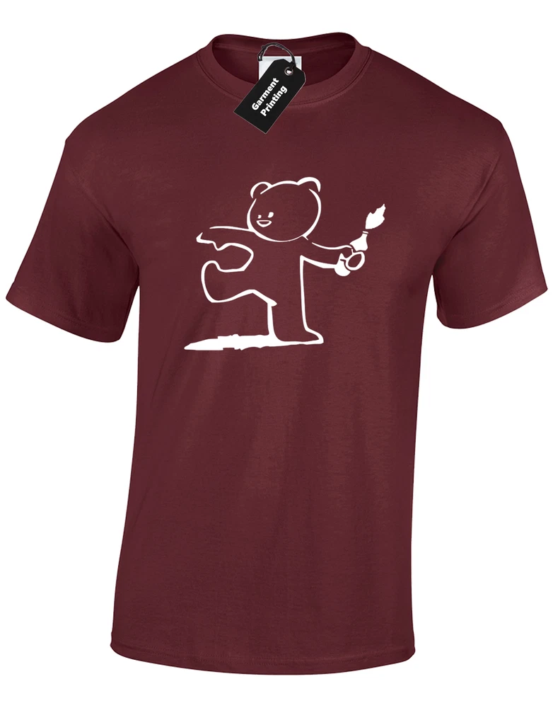 Banksy Street Art Teddybear Graffiti Urban Artist Unisex Tee