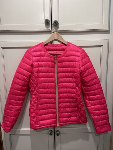 Lilly Pulitzer Reversible Pink Puffer Long Sleeve 