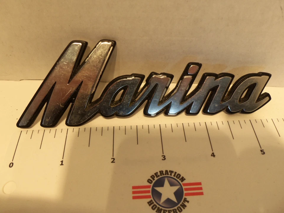 Logo emblema de camión británico Austin MARINA de metal original de 5,5" Foto 2 de 4