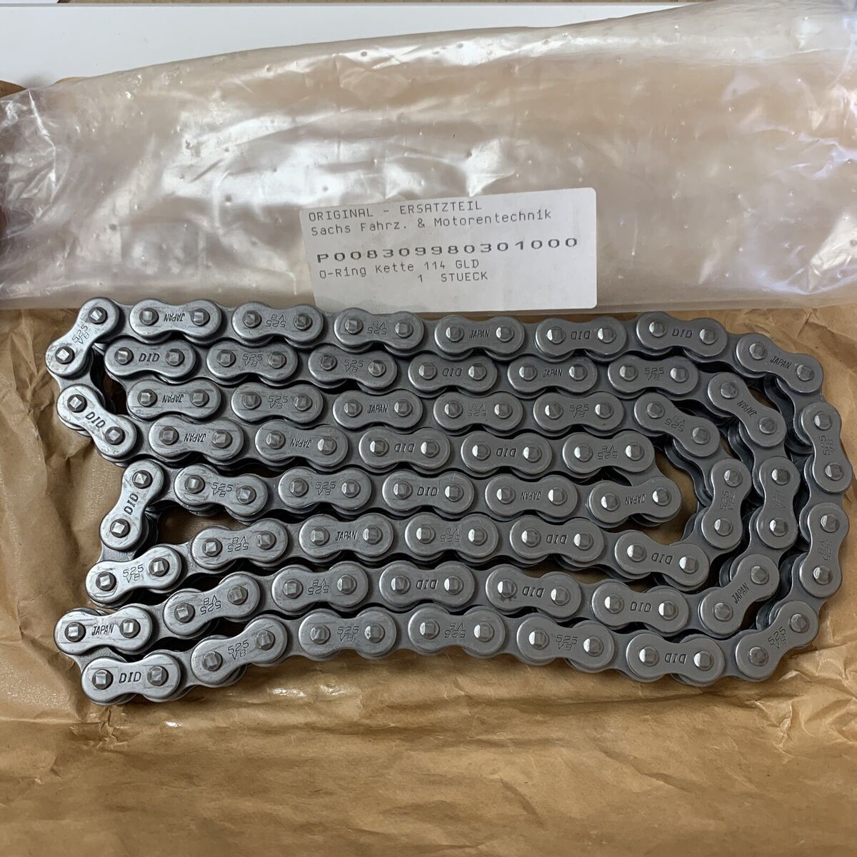 DID 525 V8 O-RING KETTE Antriebskette Chain 114 Glieder DID 525 V8 O-RING KETTE Antriebskette Chain 114 Glieder